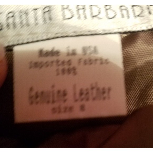 Firenze Santa Barbara 100% Genuine Leather Skirt Brown Size 8 - Picture 6 of 6